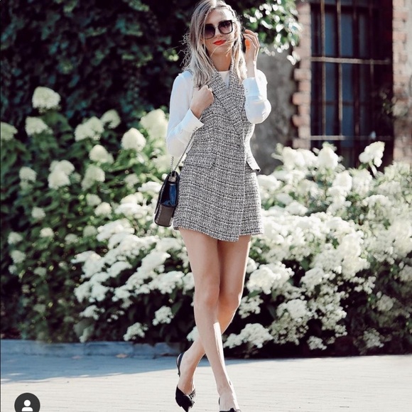 NWT Zara metallic tweed jumpsuit - Picture 3 of 15